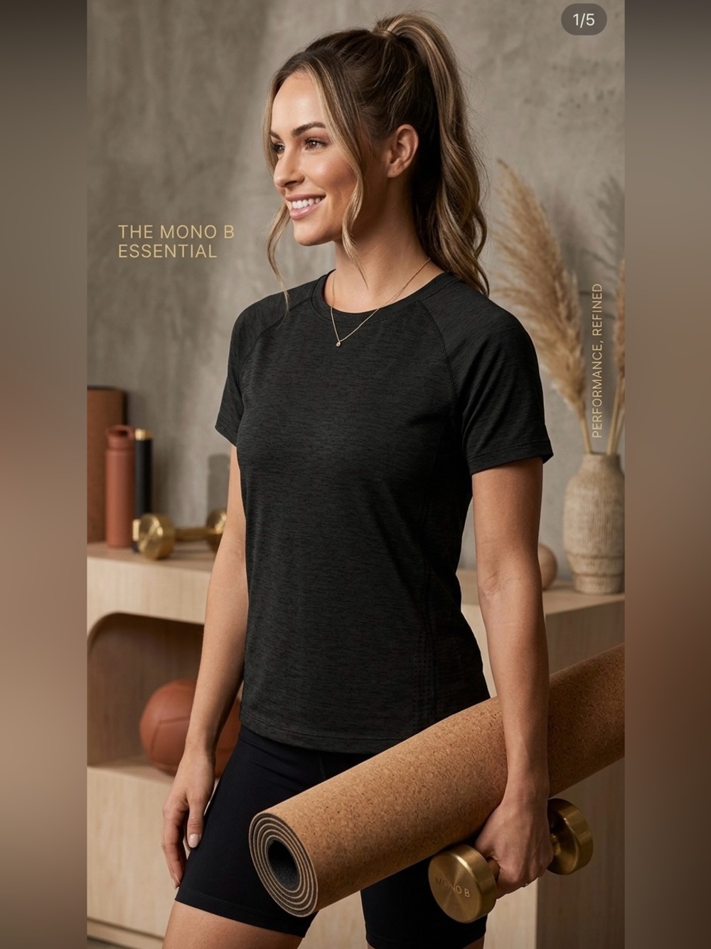 Mono B Black Muscle Tee